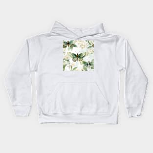 Butterflies Watercolor 15 - Silver Spotted Skipper Kids Hoodie